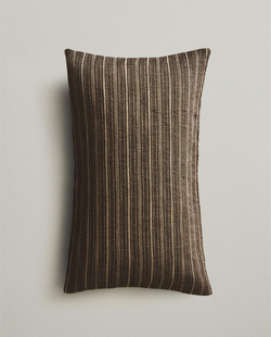 Zara Home наволочка декоративная из хлопка, серый, в полоску, 30x50 см
