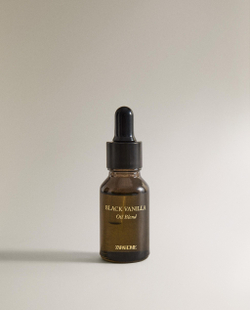 Zara Home Эфирное масло для аромадиффузора Black Vanilla 15 мл, концентрат для ароматизации дома, сладкий гурманский, Чёрный