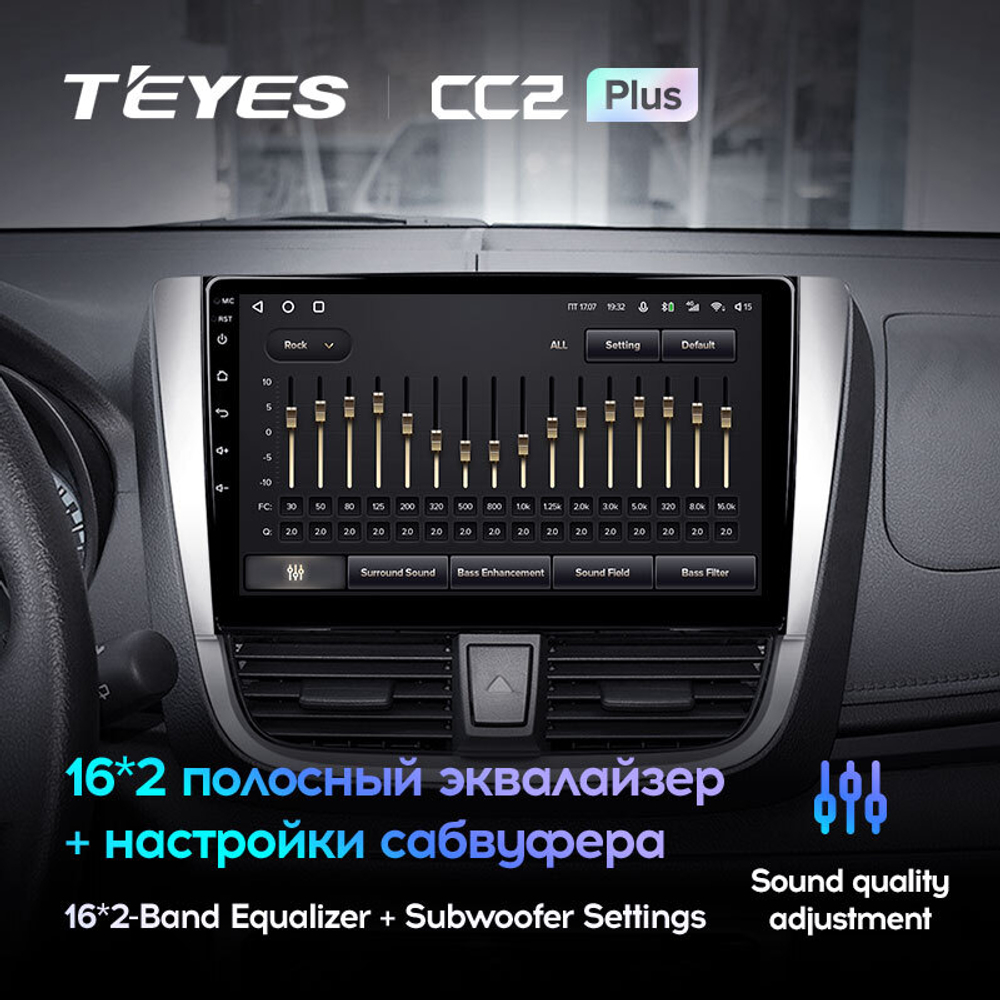 Teyes CC2 Plus 10.2" для Toyota Vios, Yaris L 2016-2019