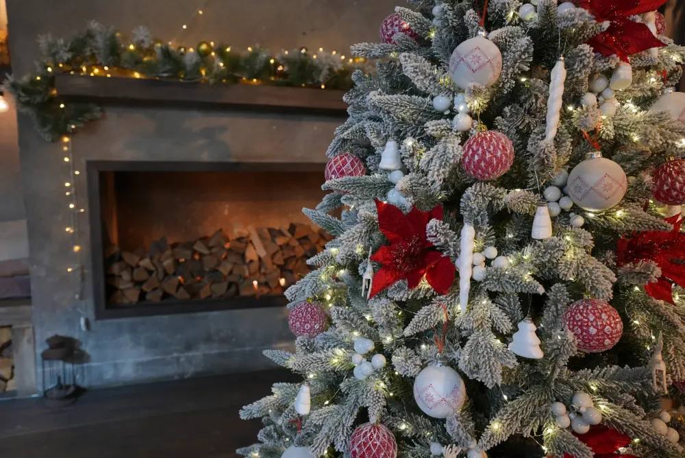 Заснеженная елка «Noel» (Литая+пвх) 180 см / 1,8 м