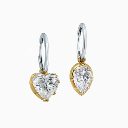 Ассиметричные серьги - кликеры 