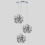 L3PR721134 Подвес тройной круглый EXTRA 3x3x5W(led) G9  (721134 - 3 + 572134 -1) ХРОМ