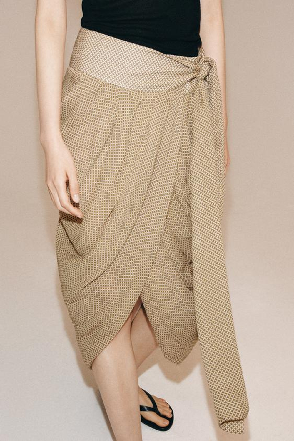 Юбка с драпировкой из коллекции ZW - ZARA