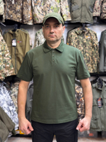 Футболка олива ворот