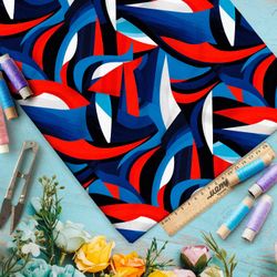 Ткань премиум атлас футуристические полеты