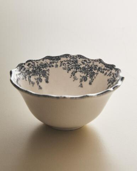 Zara Home миска из фаянса, цвет синий, 14 см · 2460/467