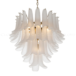 Люстра Cloyd AZORES-A C10 / Ø65 см - латунь светл. - белое матовое стекло (арт.11651)