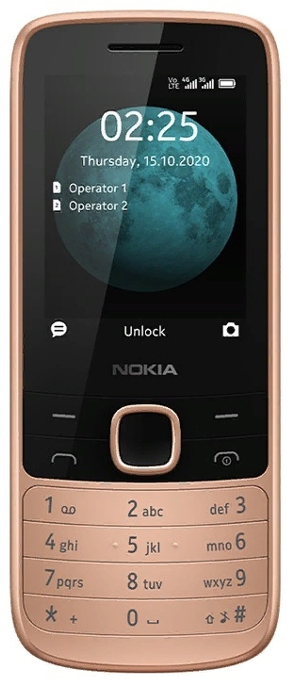 Мобильный телефон Nokia 225 4G золотистый