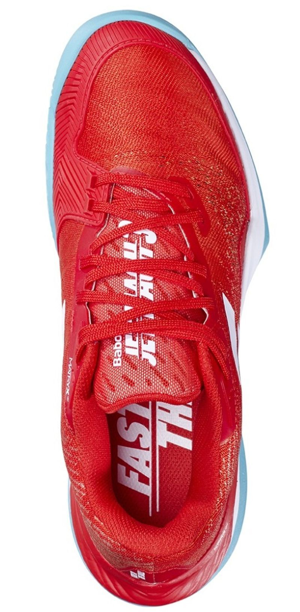 Женские теннисные кроссовки Babolat Jet Mach 3 All Court - fiesta red