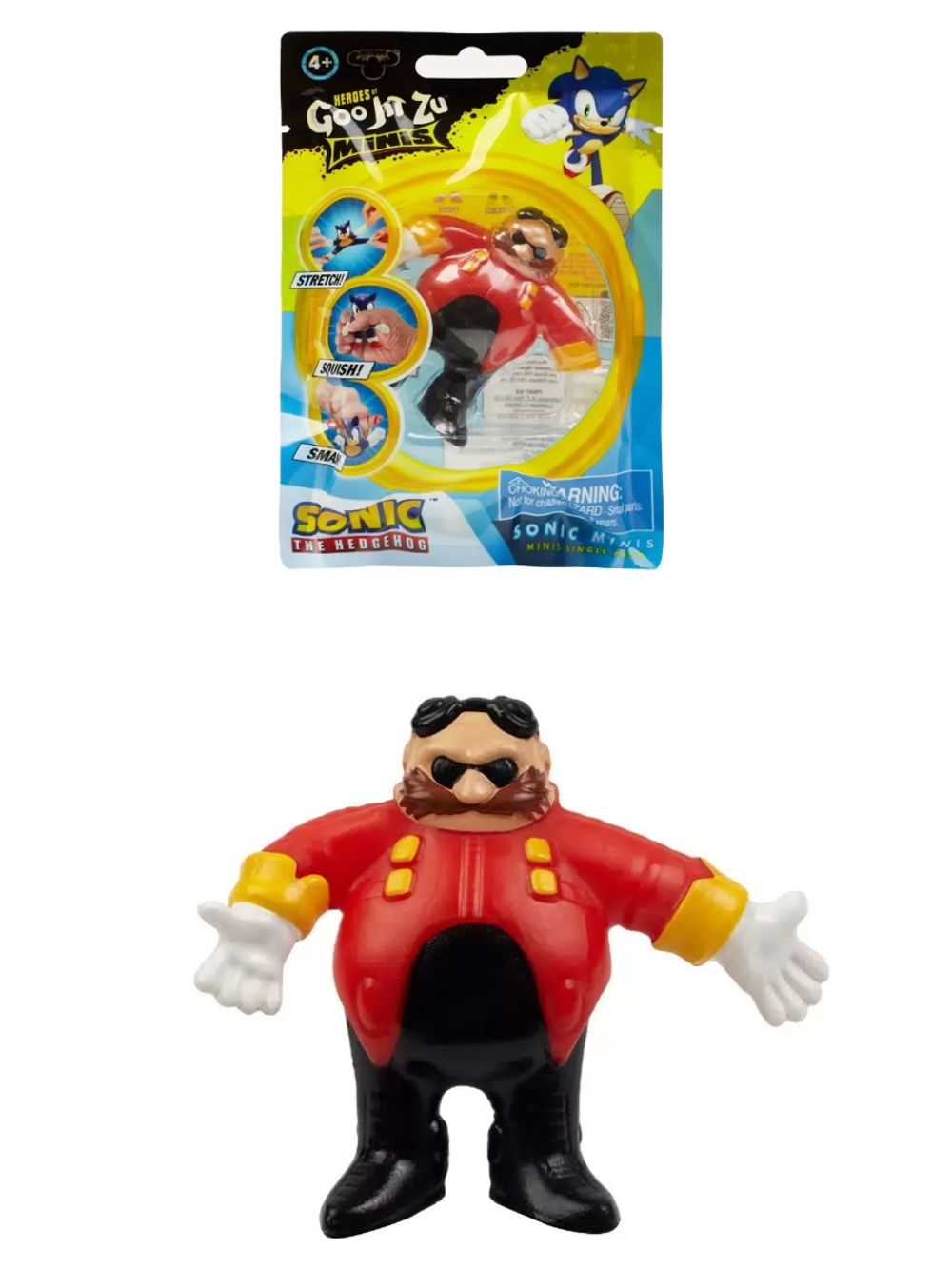 Тянущаяся мини фигурка Соник Доктор Эггман GooJitZu 41950