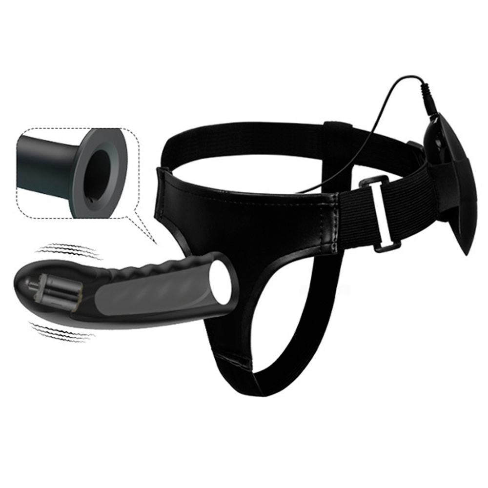 Мужской вибрострапон 16,2см на трусиках Pretty Love Harness Marvin Strap-On BW-022054