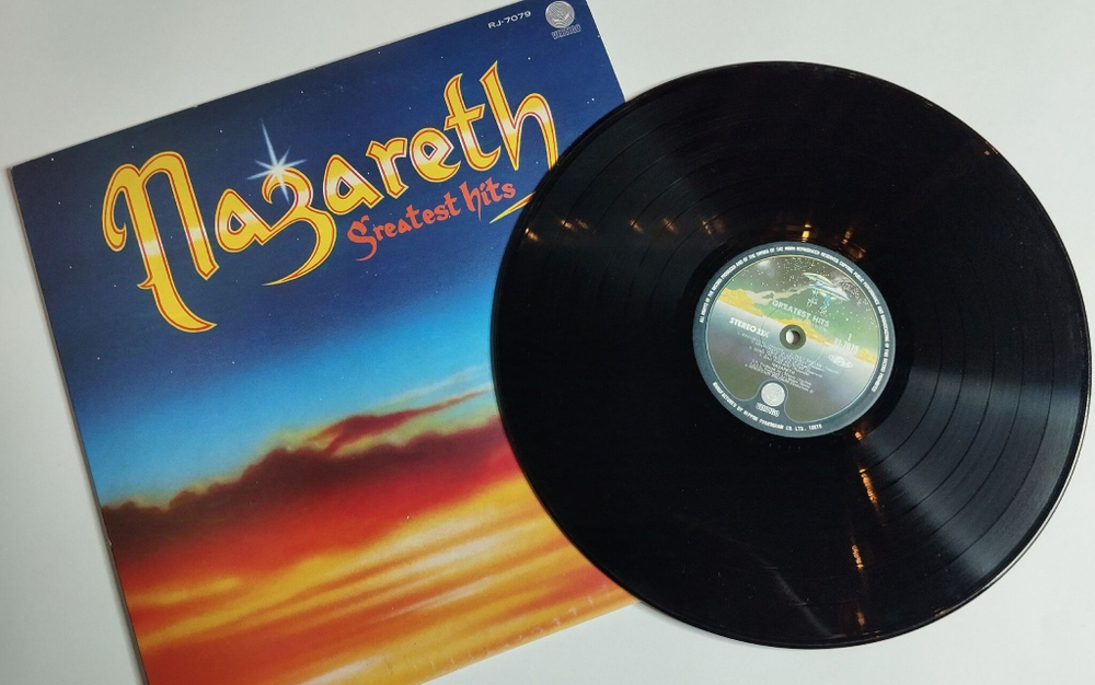 Винтажная виниловая пластинка LP Nazareth Greatest Hits Love Hurts (Japan 1976) (No Obi)