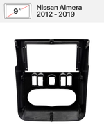 Переходная рамка 9'' и комплект проводов для Nissan Almera 2012 - 2019