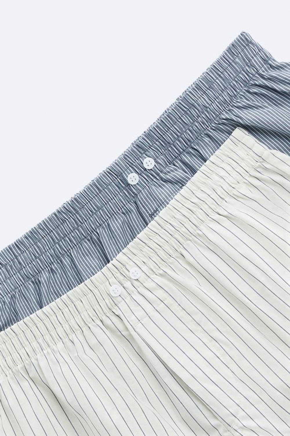 ZARA НАБОР ИЗ ДВУХ ТРУСОВ-БОКСЕРОВ ИЗ ПОПЛИНА С КОНТРАСТНЫМ УЗОРОМ, РАЗНОЦВЕТНЫЙ