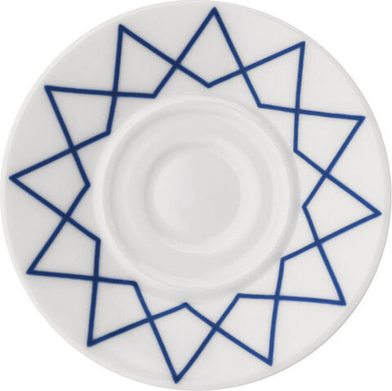 Блюдце для эспрессо Alessi La Bella Tavola, фарфор, 12 см, синее