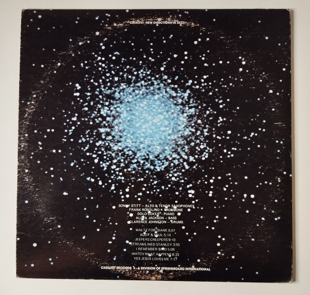 Винтажная виниловая пластинка LP Sonny Stitt I Remember Bird (USA 1977) Waltz For Diane