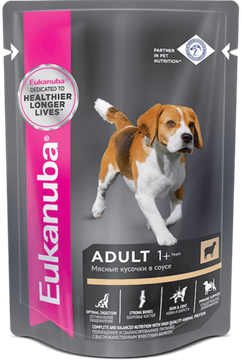 Eukanuba ADULT BEEF 1+ влажный корм для взрослых собак с ягненком 100 гр