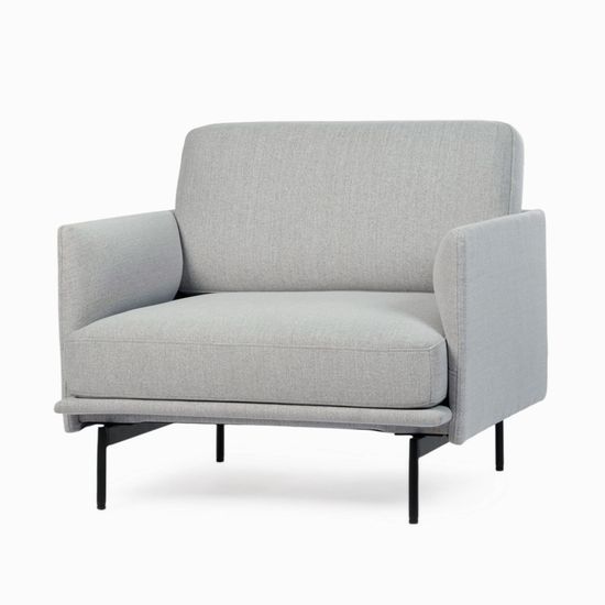 Кресло Bebe цвет серый