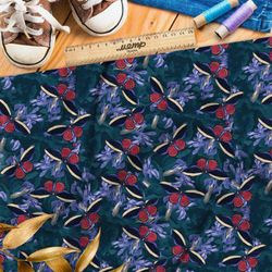 Ткань барби «бабочки в ночи» стиля «нуар»