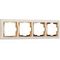 Рамка на 4 поста Werkel Snabb слоновая кость/золото W0041932 4690389160929
