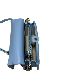 MINI LOVE BAG CLICK V QUILT – blue