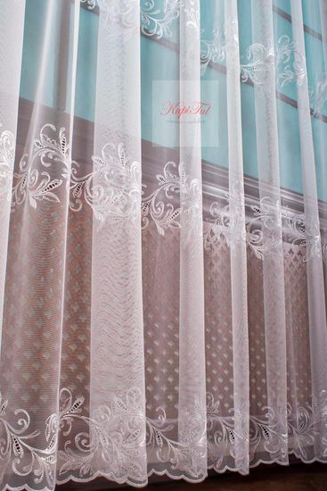 Тюль Belle французская сетка (белый)