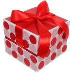 Коробка подарочная «Нежный горох» 19*19*16 см