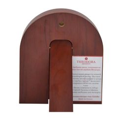 Остробрамская икона Божьей Матери в серебряном окладе. 10 х 12 см.