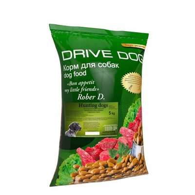 DRIVE DOG Hunting dogs полнорационный корм для охотничьих собак средних и крупных пород баранина с индейкой