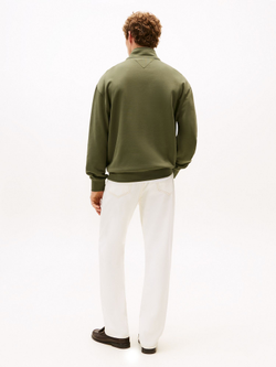 Свитшот на молнии Tommy Hilfiger Classic Quarter-Zip Utility Olive