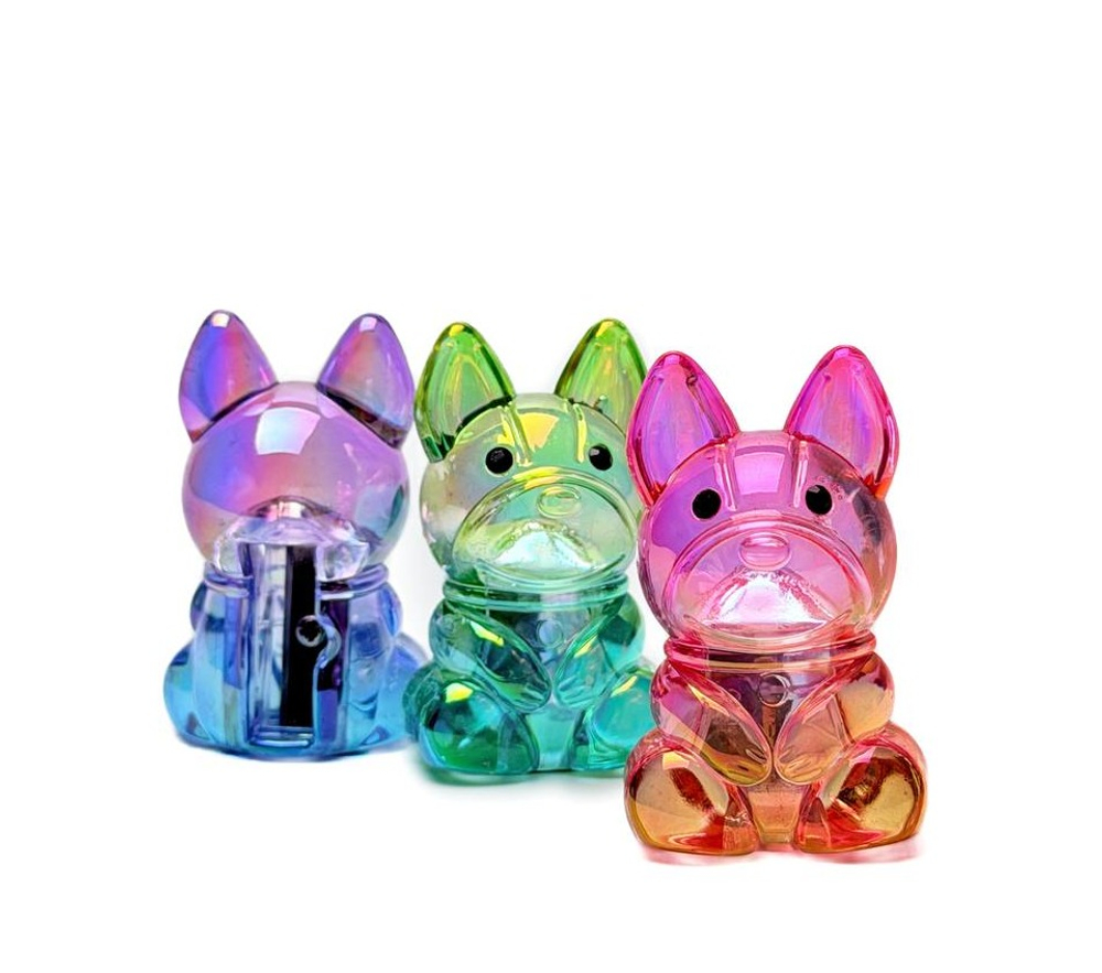 Точилка разноцветная "Мопс" оптом