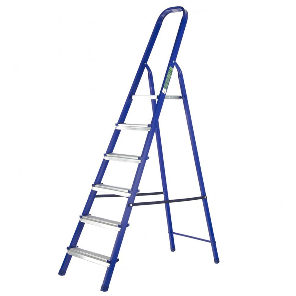 Стремянка, 6 ступеней, стальная, Россия// Сибртех 97846