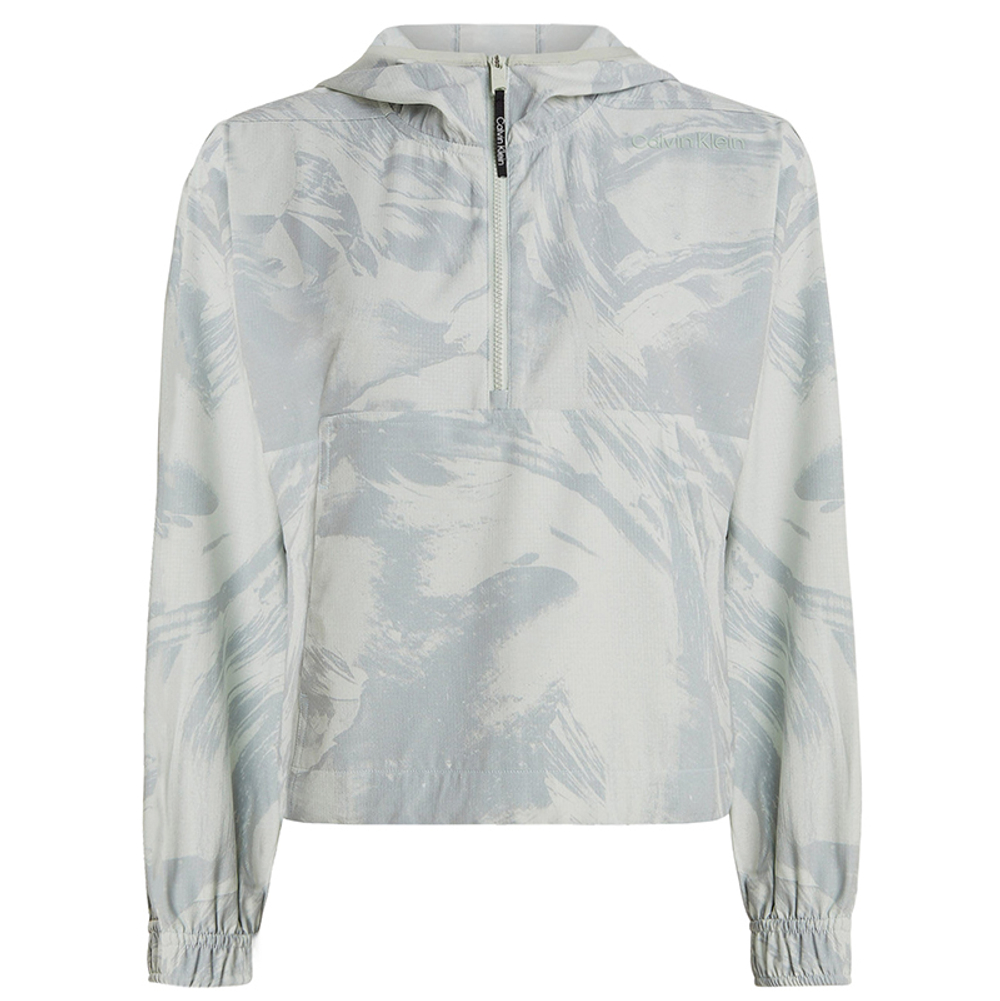Женская теннисная куртка Calvin Klein PW 1/4 Zip Anorak - Green