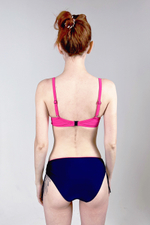 Купальник Laura new Navyblue-Raspberry