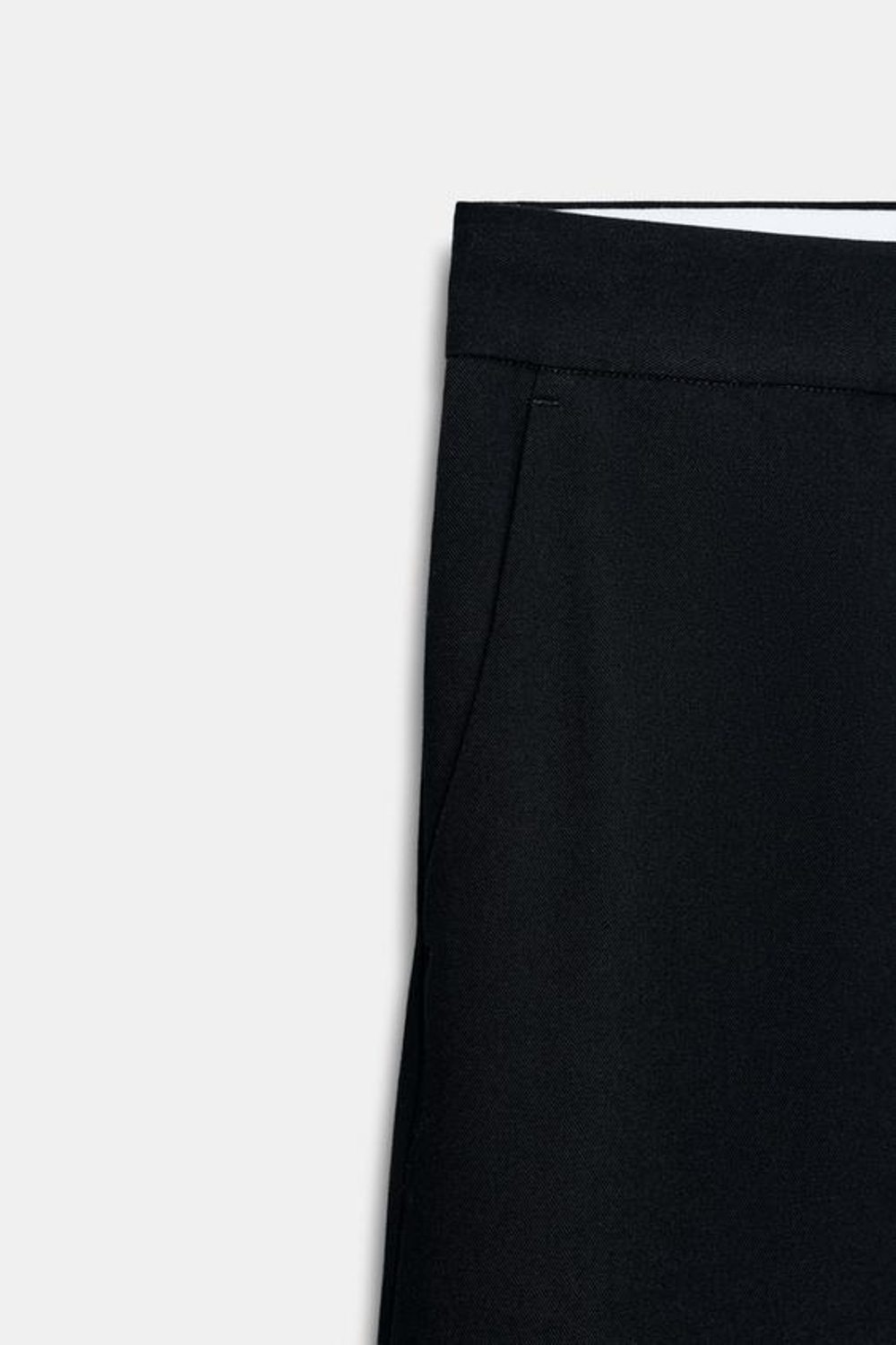 ZARA БРЮКИ BARREL С ВЫСОКОЙ ПОСАДКОЙ, ЧЕРНЫЙ