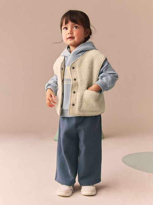 Толстовка с капюшоном и джоггеры в комплекте для девочки Next B95-320, Голубой, Синий