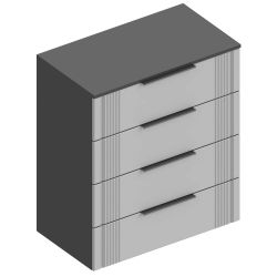 Комод с 4 ящиками МС "ВИТА"