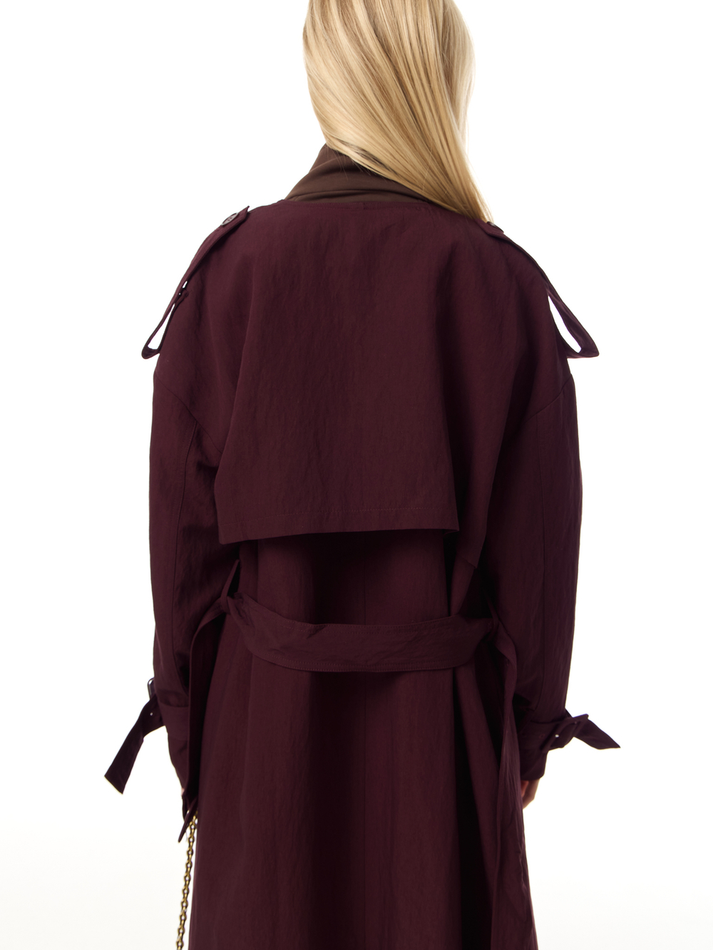 Тренч deep burgundy