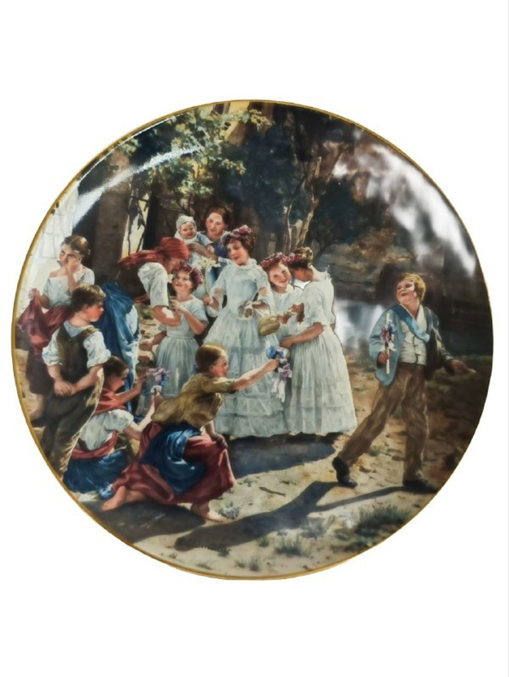 Тарелка декоративная "Утро праздника Тела Христова" Австрия