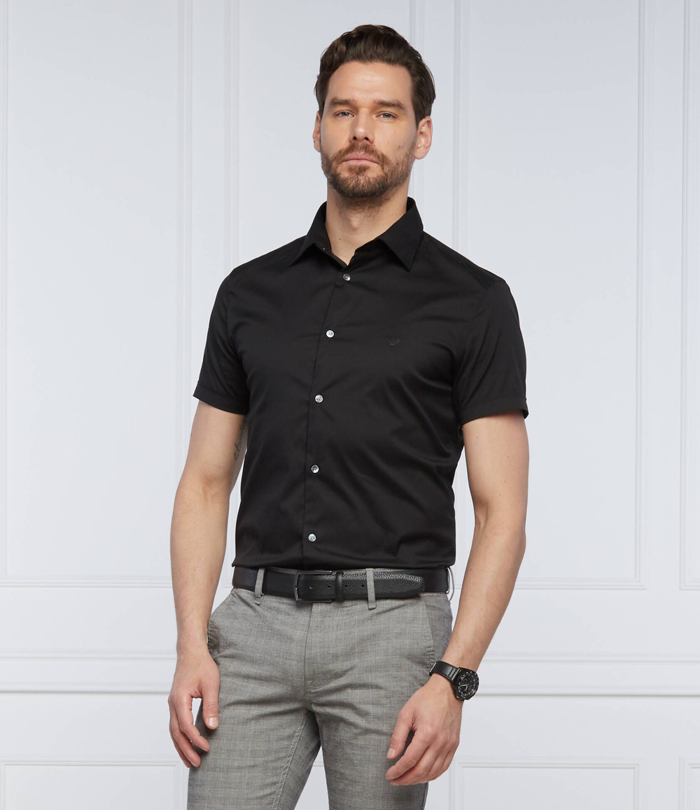 рубашка Emporio Armani - черный(8N1C91 1NI9Z)