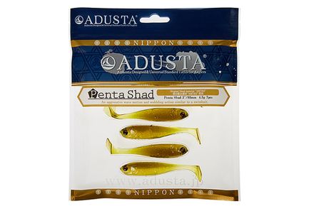 Приманка ADUSTA Penta shad 3" #118 Ghost Ayu