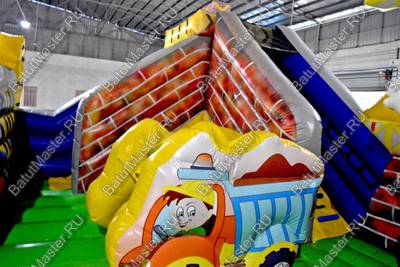 Коммерческий надувной батут "Строители"