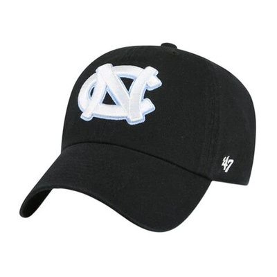 Кепка 47Brand NCAA North Carolina Tar Heels '47 Clean Up Black Cap