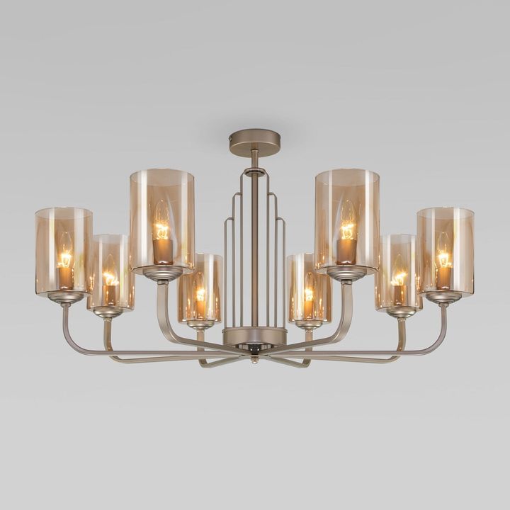 Потолочная люстра Eurosvet Defi 60138/8 перламутровое золото