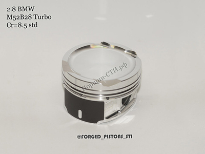 Поршни СТИ BMW 2,8l M52B28 под степень 8,5 кольца 1,2/1,5/2,0мм