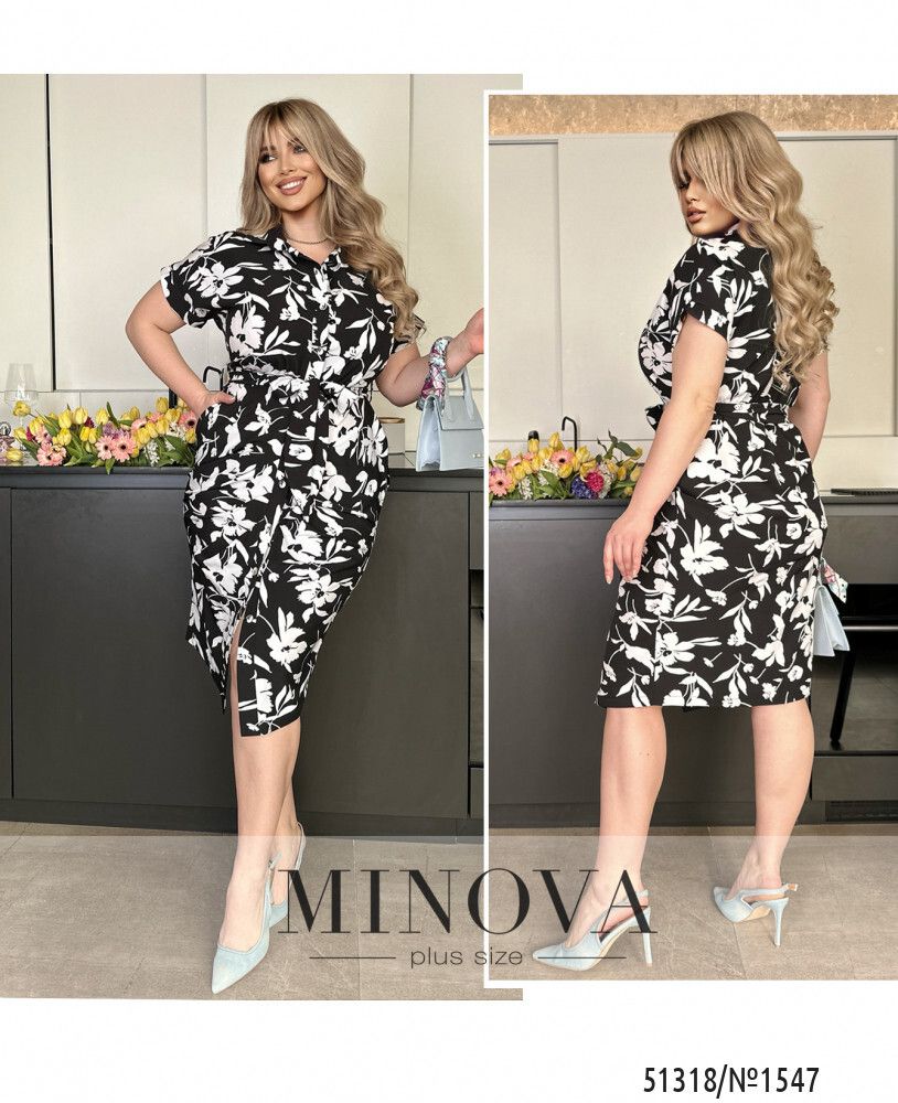 Платье 1547-черный Minova Платье 1547-черный Minova