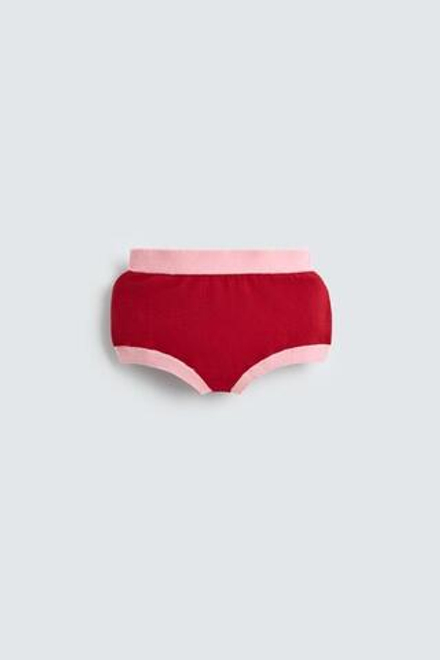 ZARA HARRY LAMBERT X DISNEY ТРИКОТАЖНЫЕ ШОРТЫ ИЗ 100% КАШЕМИРА, КРАСНЫЙ