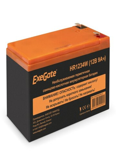 Аккумуляторная батарея ExeGate HR1234W (12V, 9Ah, клеммы F2)