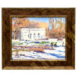 Беляев Д.Ю. «Мартовские тени. Екатерининский сад». Холст, масло. Россия, 2023 г.