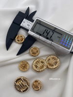 Пуговицы золото плетение (пряжка)